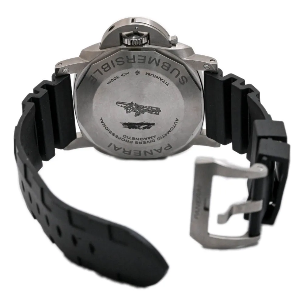 Panerai Men's Submersible Amagnetic Titanium 47mm Black Stick Watch Reference #: PAM01389