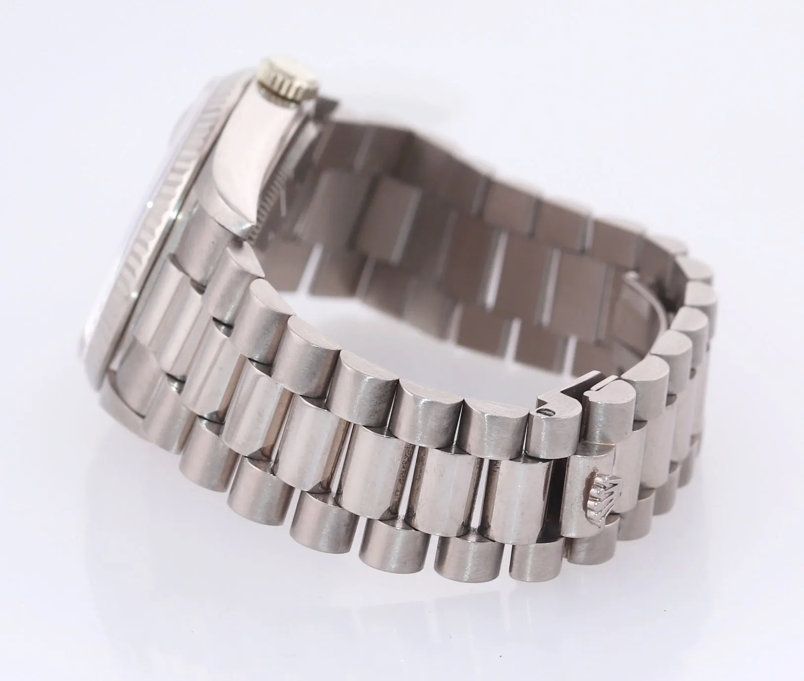 PAPERS Rolex Day-Date President 18239 18K White Gold 36mm Silver Watch Box