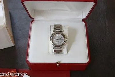 PASHA CARTIER AUTO MENS STAINLESS STEEL WATCH REF 2324