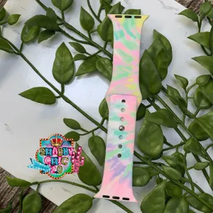 Pastel Tie Dye Print Watchbands