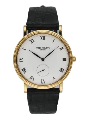 Patek Philippe 3919J Calatrava 18K Yellow Gold Men's Watch