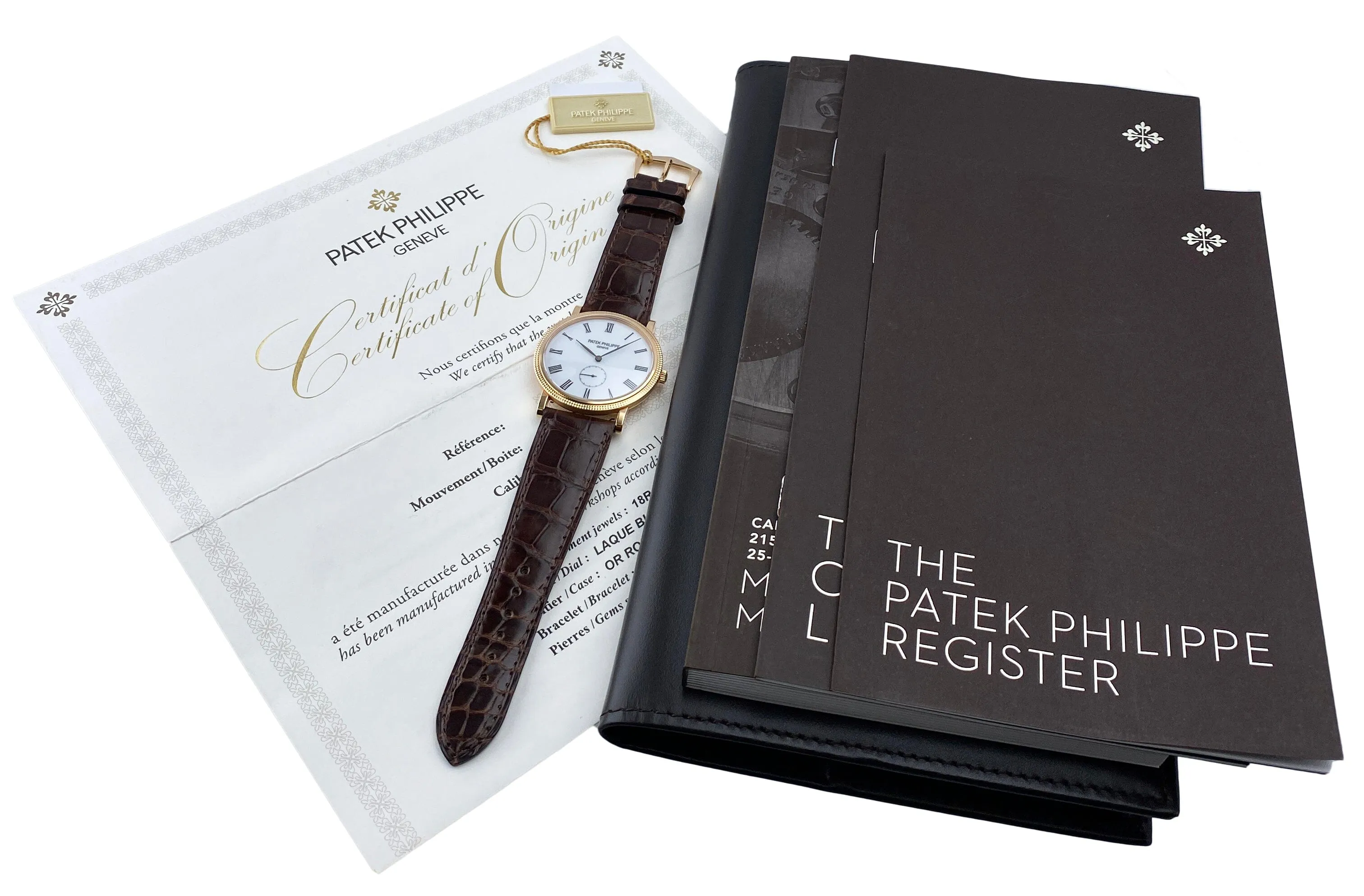Patek Philippe Calatrava 5119R 18K Rose Gold Mens Watch With Papers