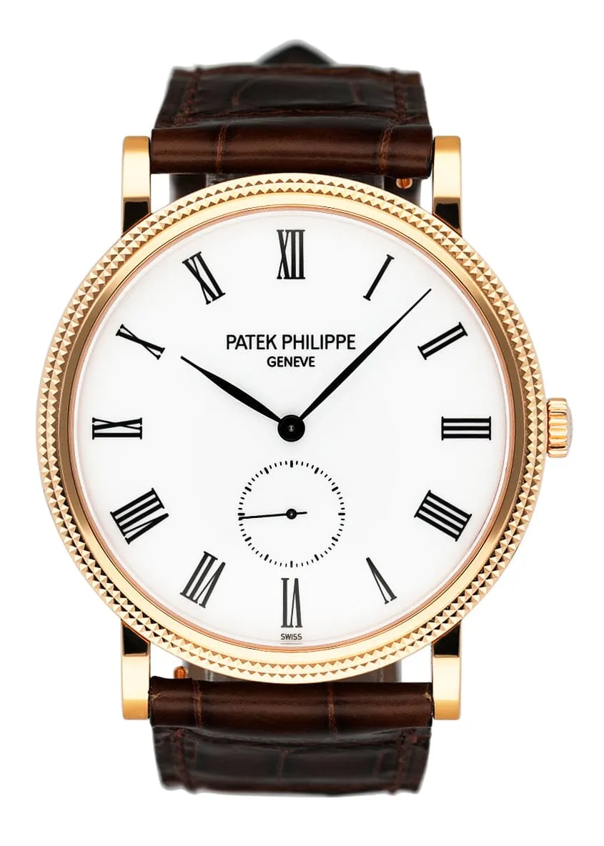 Patek Philippe Calatrava 5119R 18K Rose Gold Mens Watch With Papers