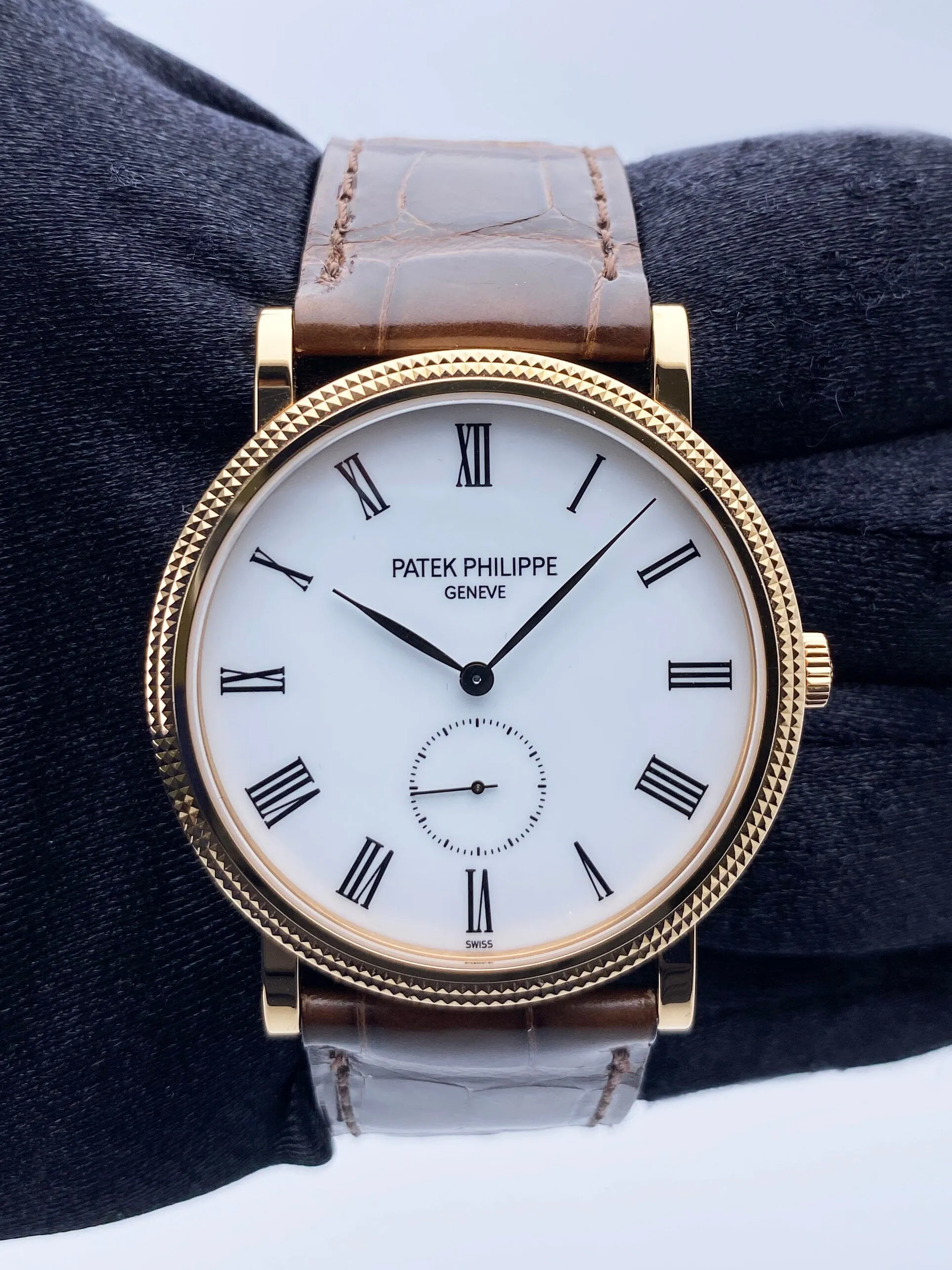 Patek Philippe Calatrava 5119R 18K Rose Gold Mens Watch With Papers