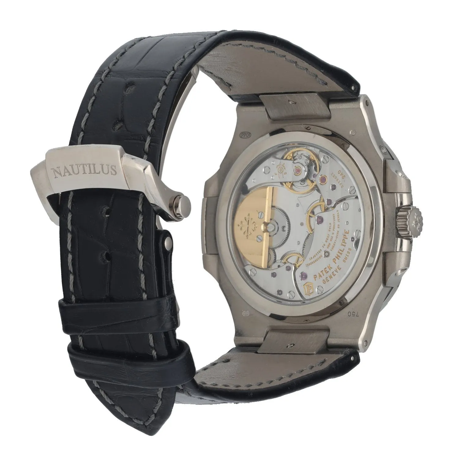 Patek Philippe Nautilus 5712G Moonphase 18K White Gold Men's Watch Box & Papers