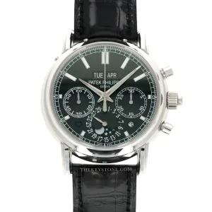 Patek Philippe Platinum Perpetual Split Seconds Chrono Watch Ref. 5204