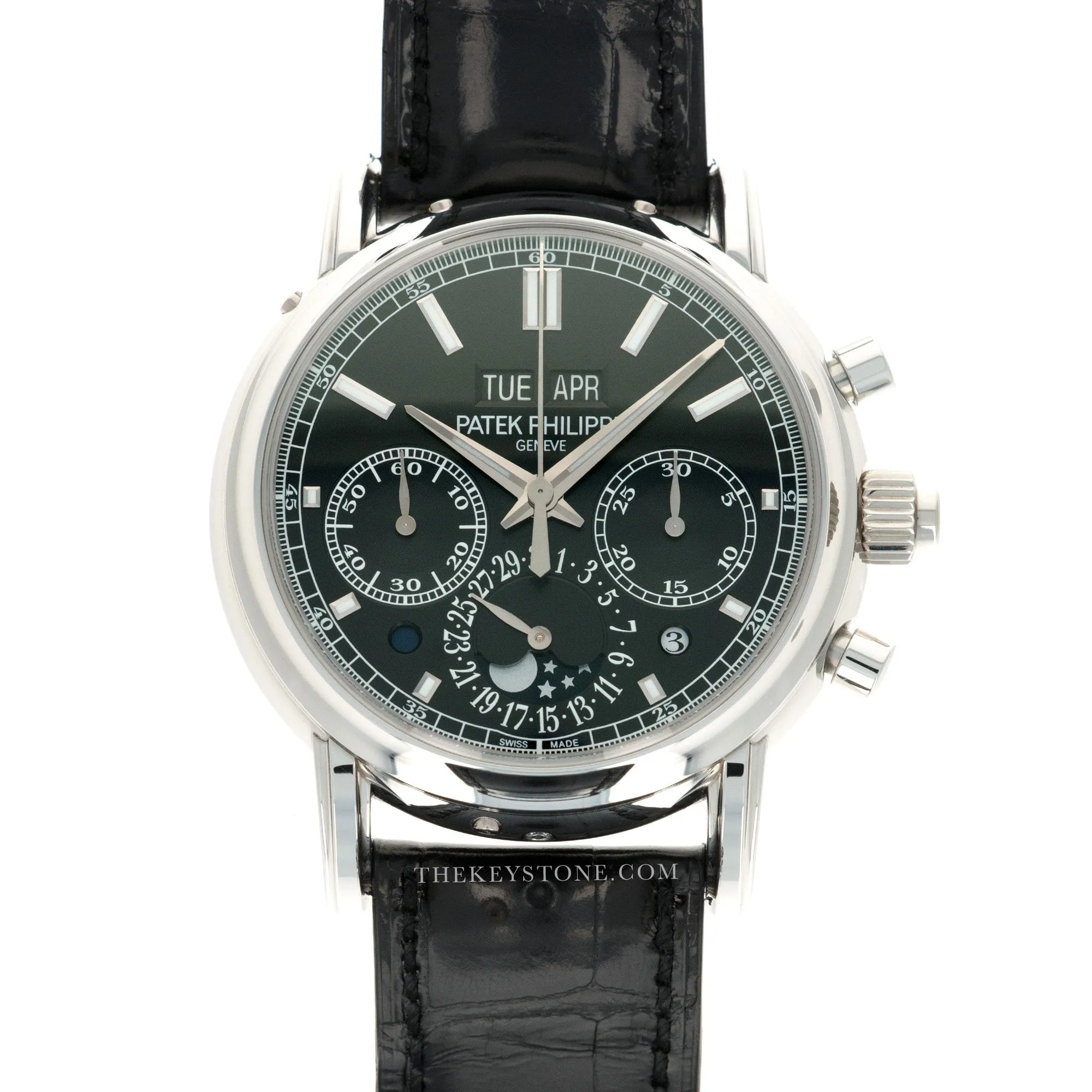 Patek Philippe Platinum Perpetual Split Seconds Chrono Watch Ref. 5204
