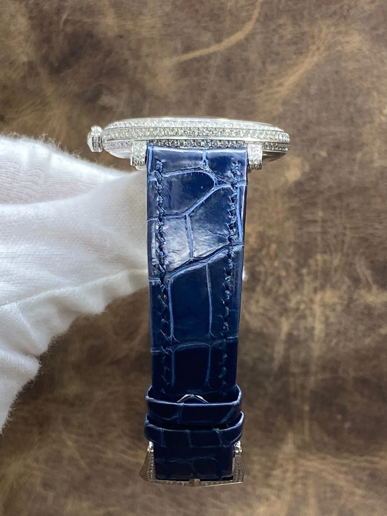 Patek Philippe  Ribbon Joaillerie 36,5mm 4978/400G Silver Pave Diamond Dial Automatic Women's Watch