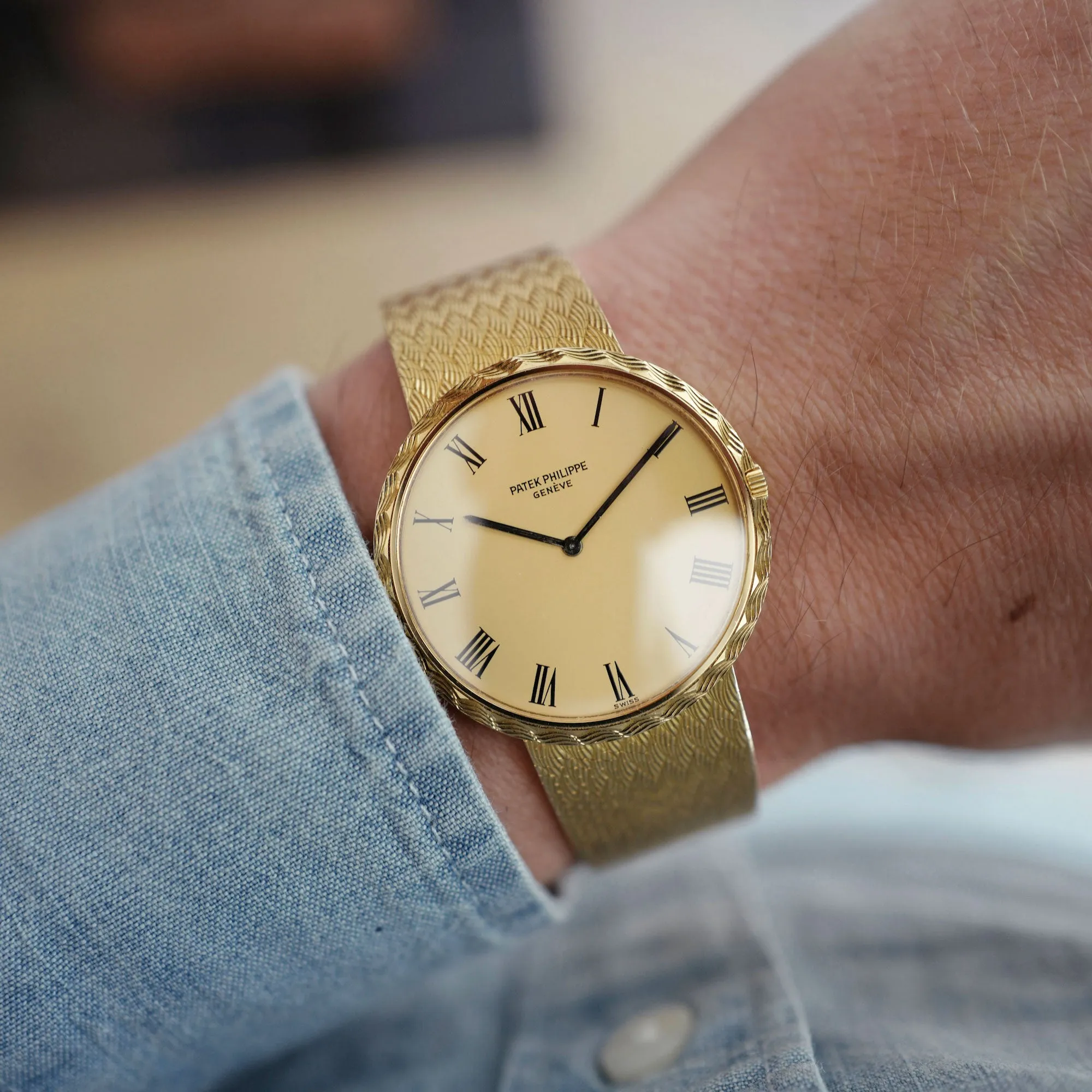 Patek Philippe Yellow Gold Bracelet Watch Ref. 3588