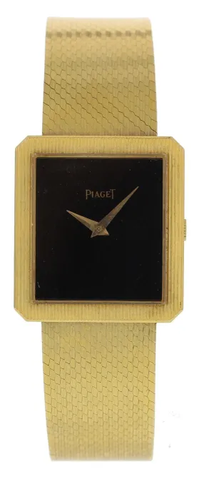 Piaget 9154 Vintage 18k Yellow Gold Watch