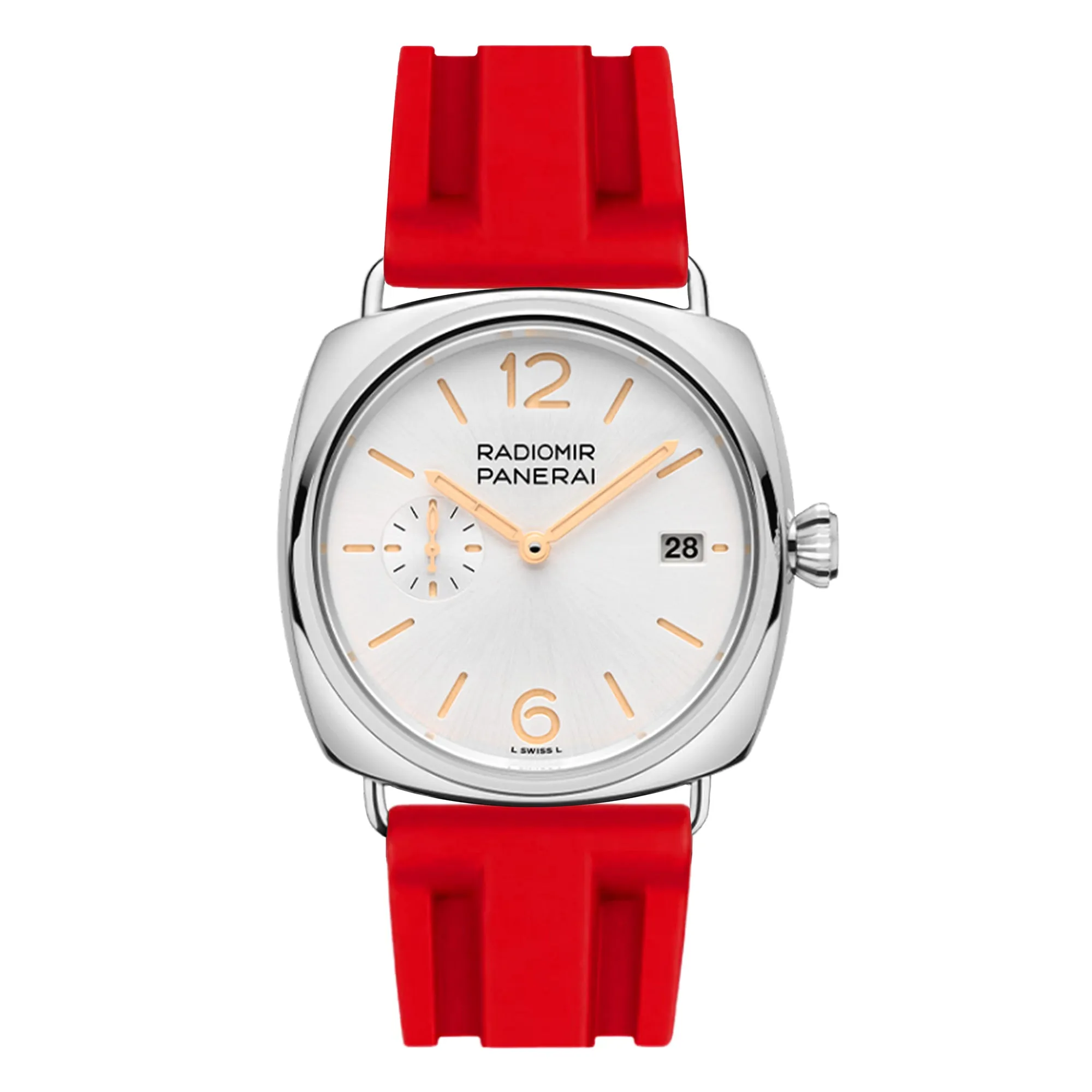 Pinnacle FKM Rubber Strap for Panerai Submersible – Red (2420 | FKM)