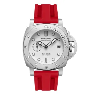 Pinnacle FKM Rubber Strap for Panerai Submersible – Red (2420 | FKM)