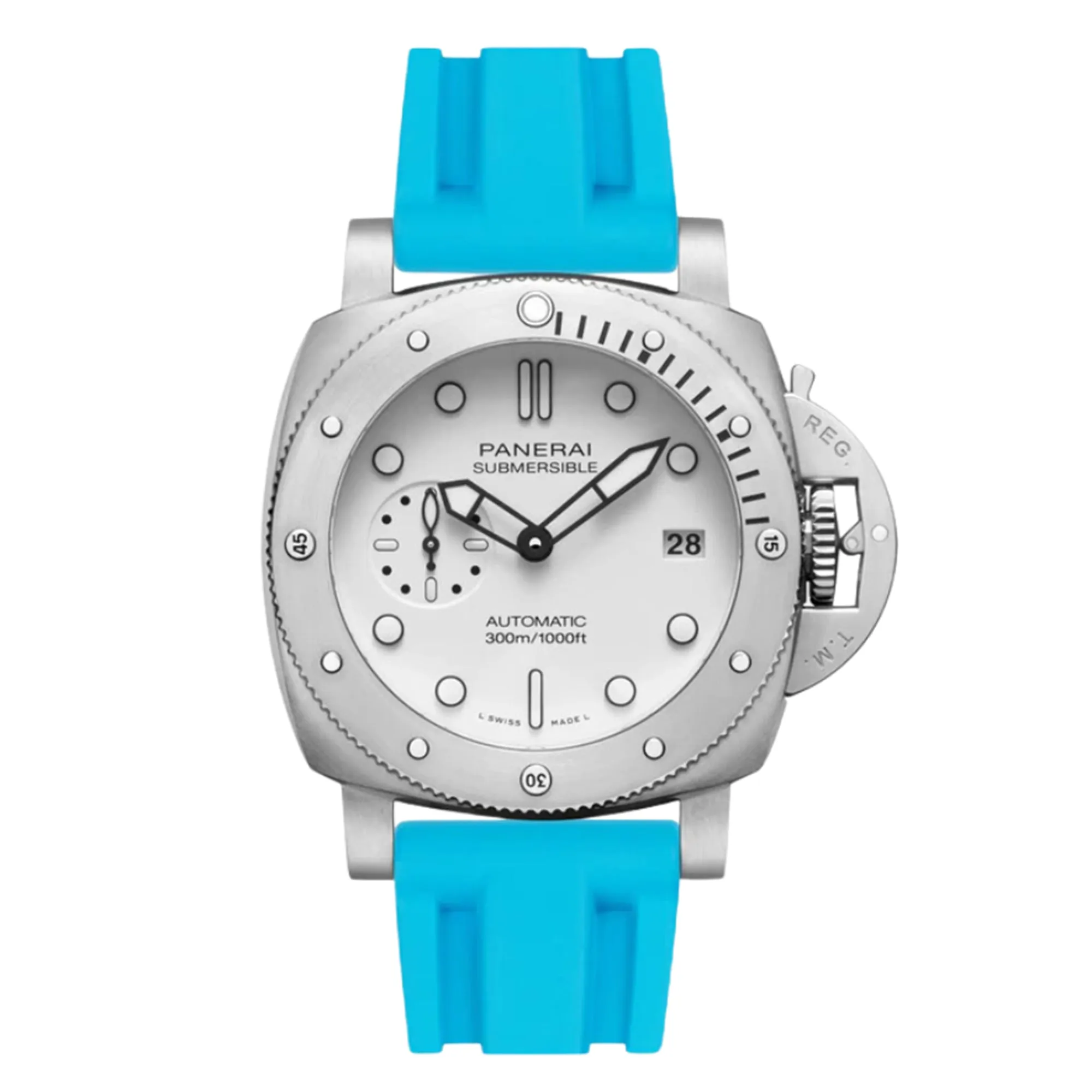 Pinnacle FKM Rubber Strap for Panerai Submersible – Red (2420 | FKM)