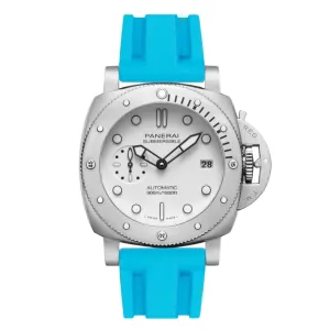 Pinnacle FKM Rubber Strap for Panerai Submersible – Sky Blue (2420 | FKM)