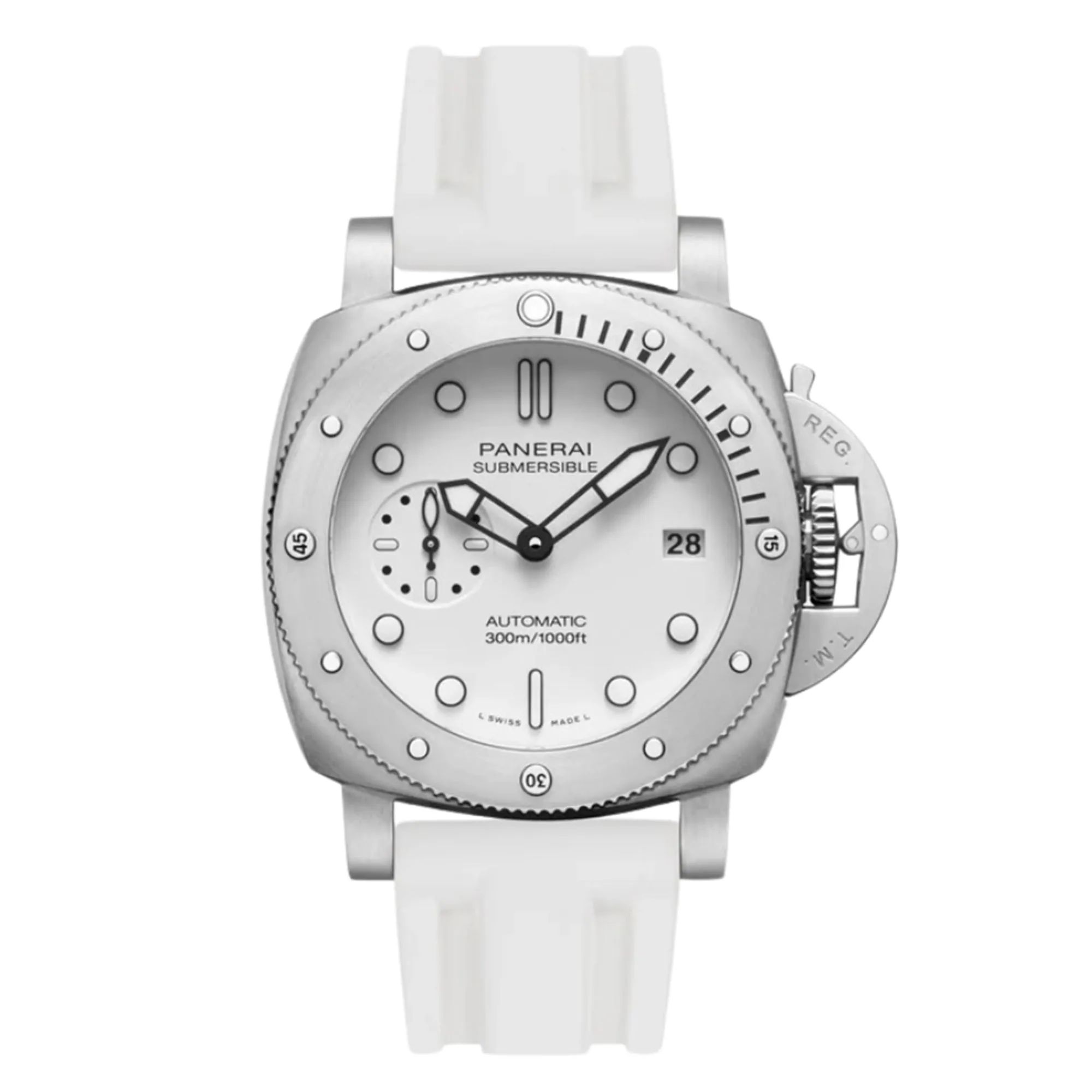 Pinnacle FKM Rubber Strap for Panerai Submersible – Sky Blue (2420 | FKM)