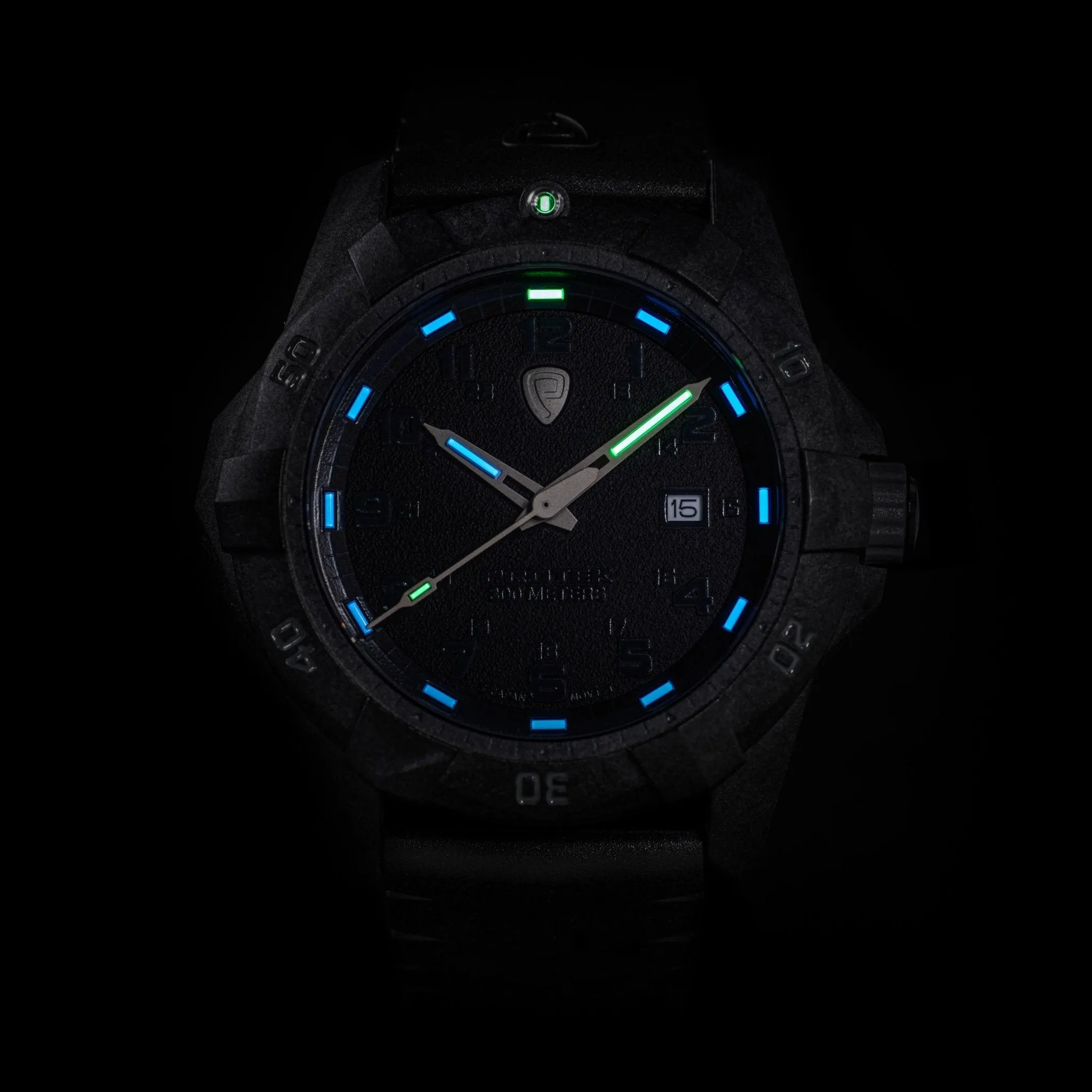 ProTek Carbon Dive 1000 Series Tritium All Black