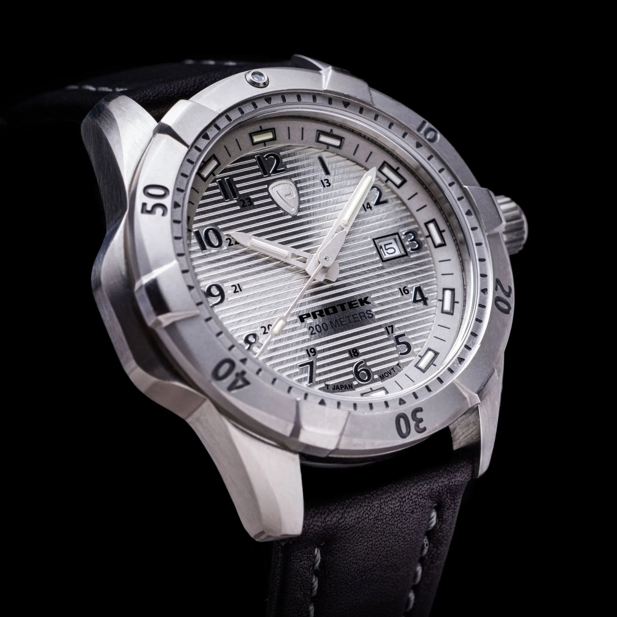 ProTek Steel Dive 2000 Series Tritium Silver