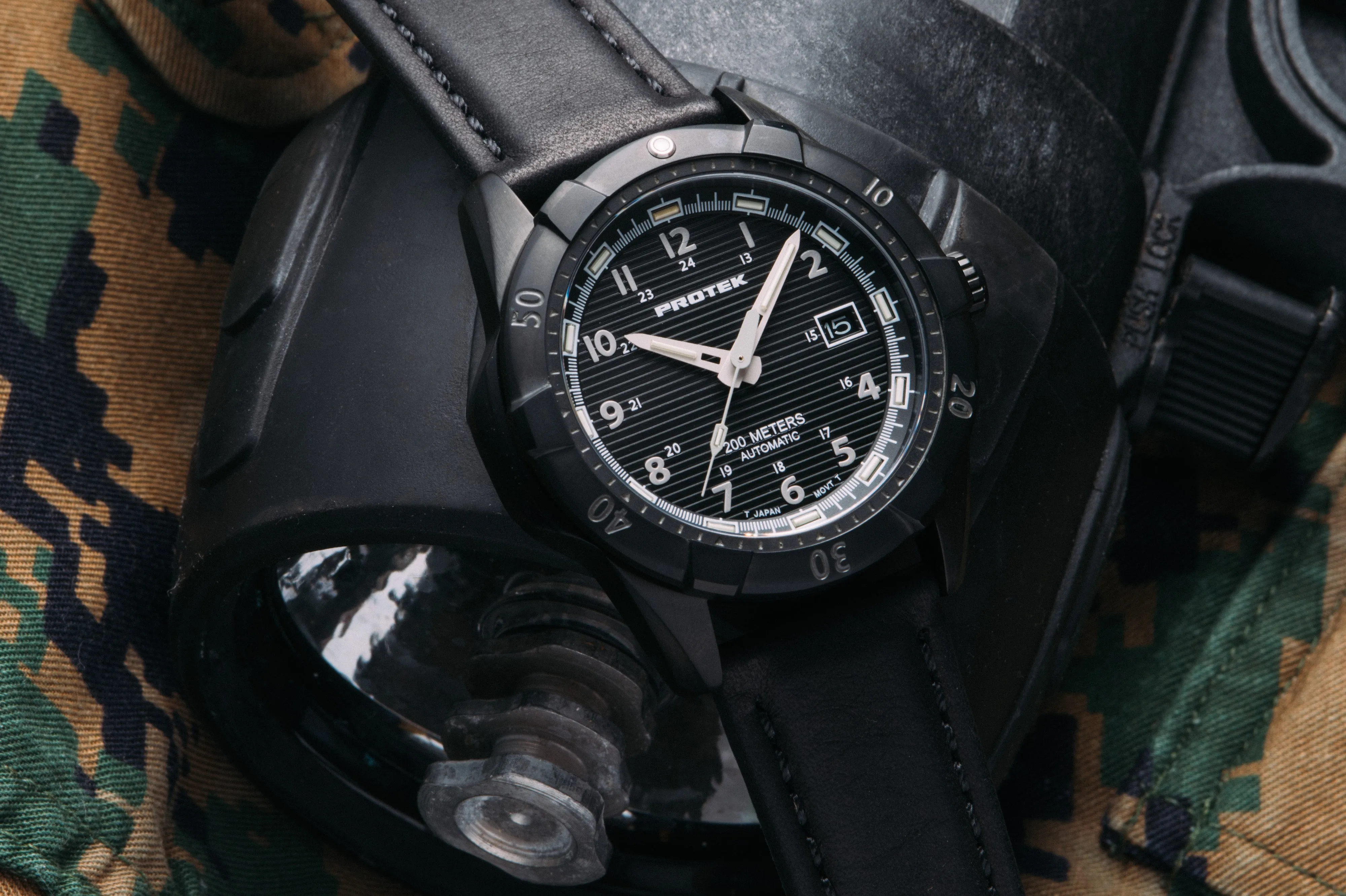 Protek USMC Gent's Steel Dive 2200 Series (Black)*