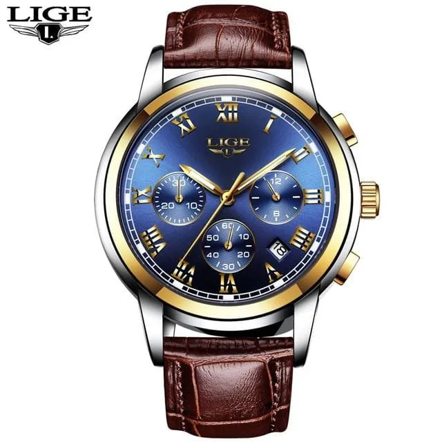 Quartz Stainless Steel 2 Tone Men's Casual Watch