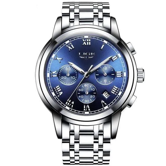 Quartz Stainless Steel 2 Tone Men's Casual Watch