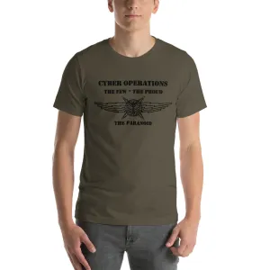 "Cyber Operations, The Few, The Proud, The Paranoid" - Short-Sleeve Unisex Undershirt