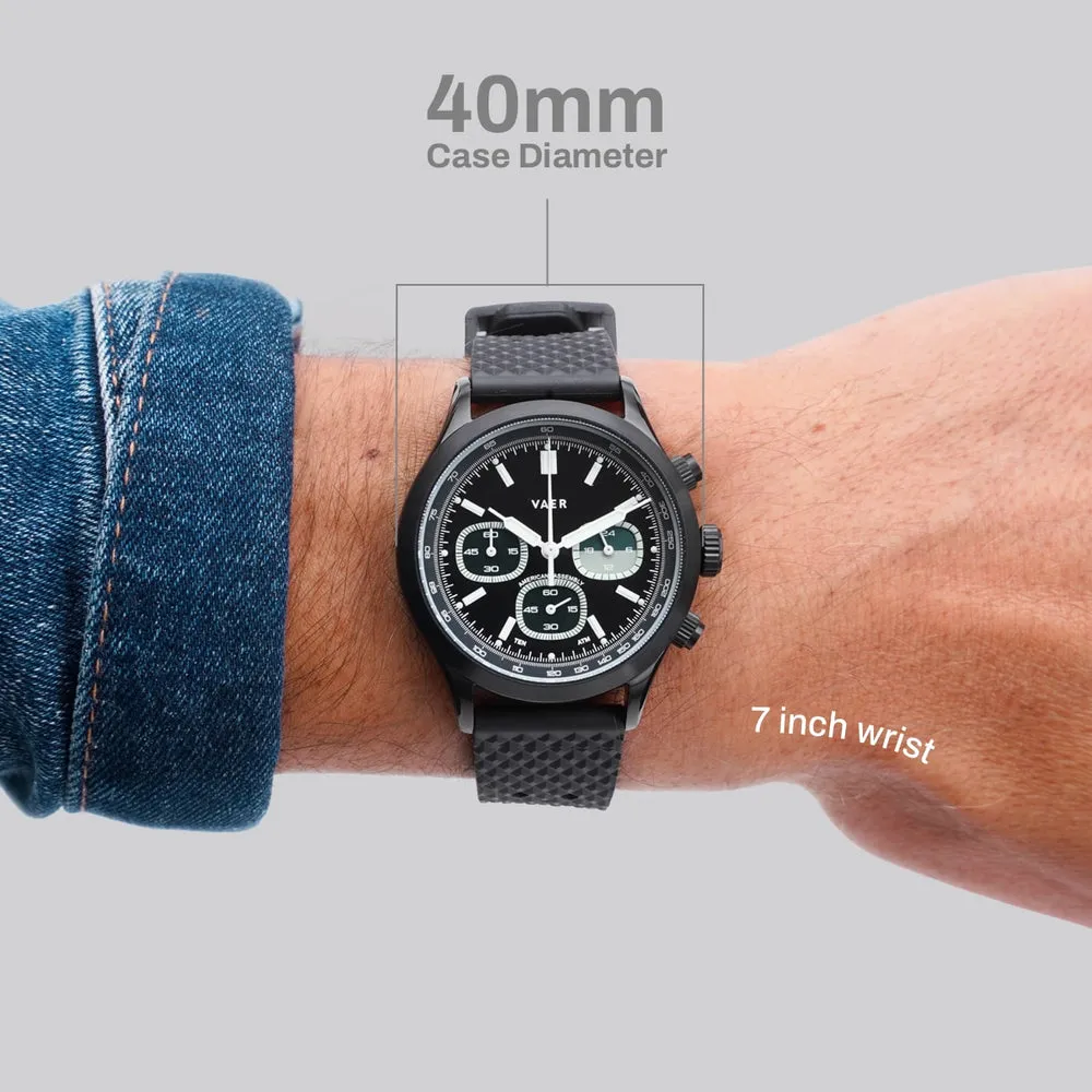 R1 Tactical Chronograph - 40mm / Quick Release Khaki Strap