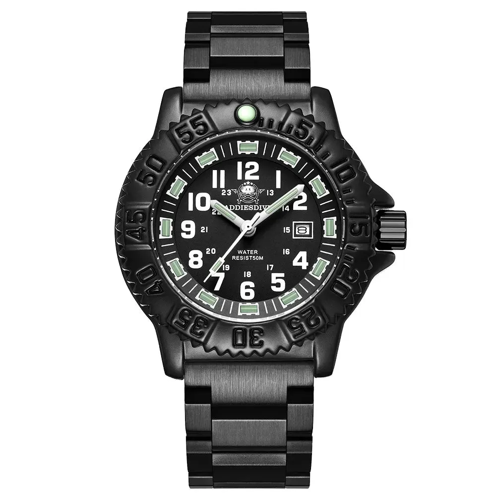 RECON GS2U Tactical Rotatable Bezel Watch with NATO Band
