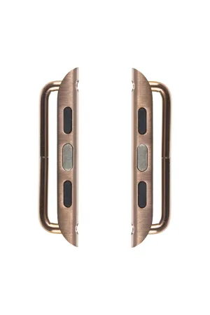 RIOS1931 Screw-Fitting Strap Connector for GOLD STAINLESS STEEL Apple Watch