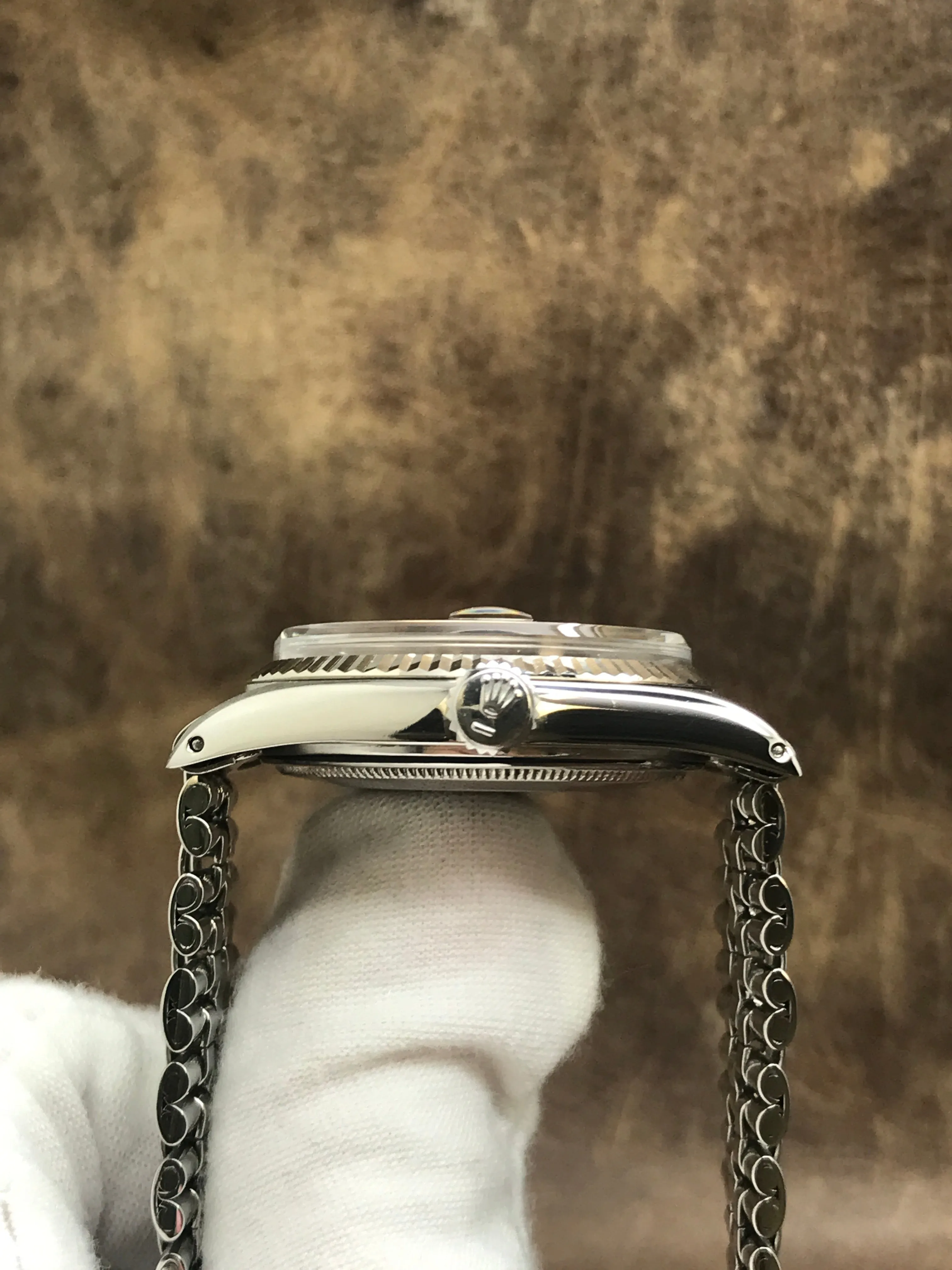 Rolex Datejust 36mm 1601 Custom Black Diamond Dial Automatic Watch