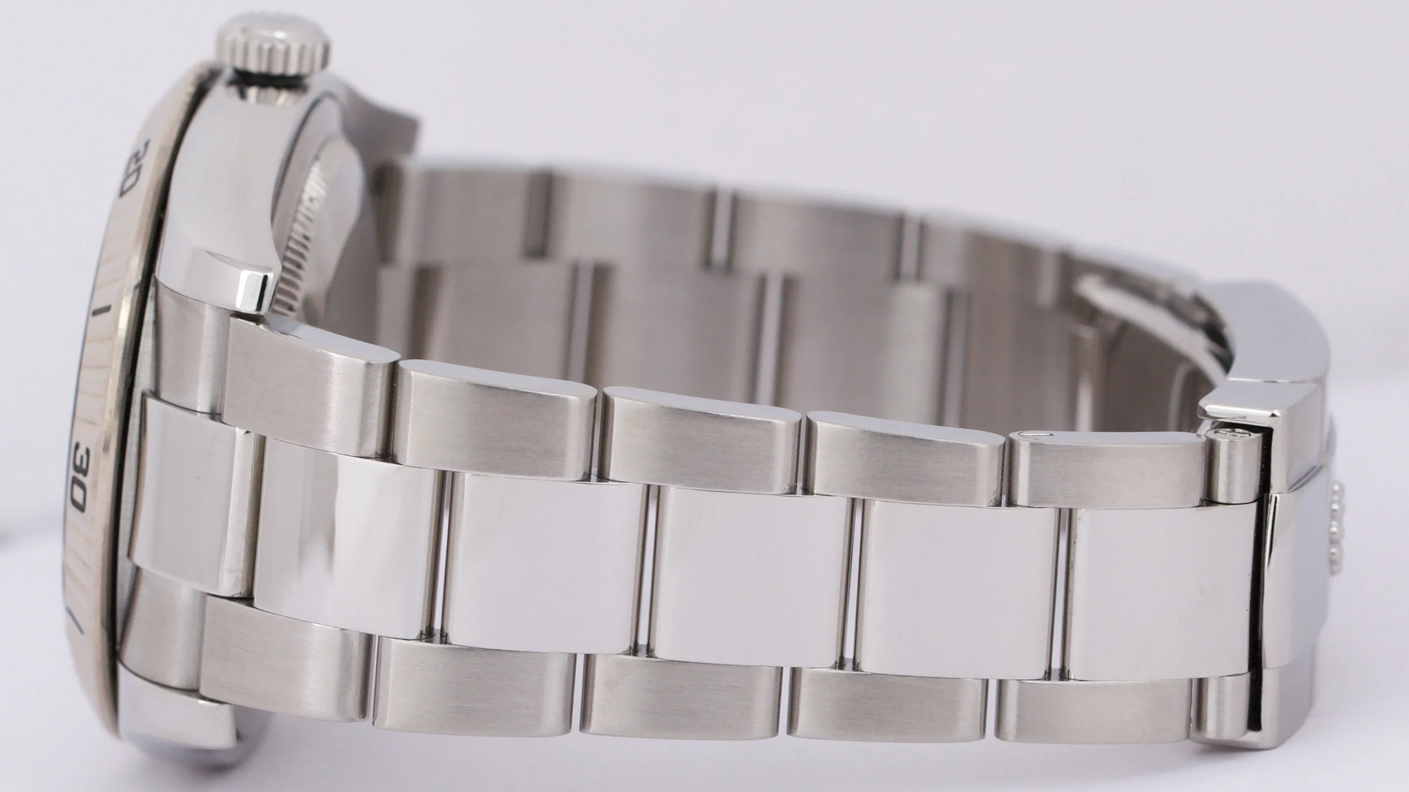 Rolex DateJust Turn-O-Graph Thunderbird White Red Stainless Steel Watch 116264