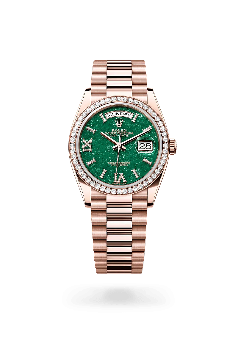 Rolex Day-Date 36 in 18 kt Everose gold, M128345RBR-0068 | Walters & Hogsett