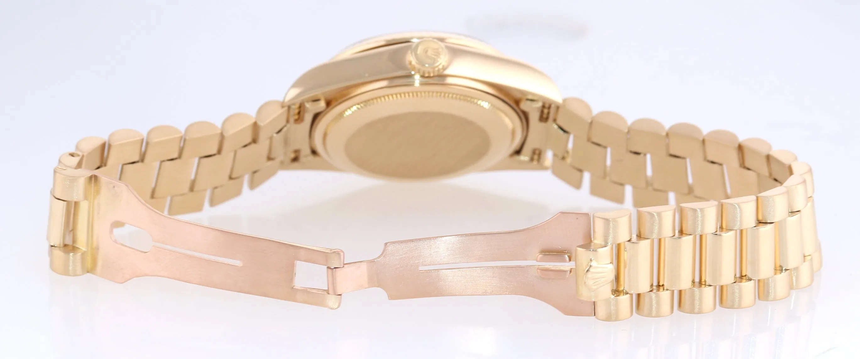 Rolex Day-Date President Yellow Gold Quick Set 18038 Blue Dial Watch