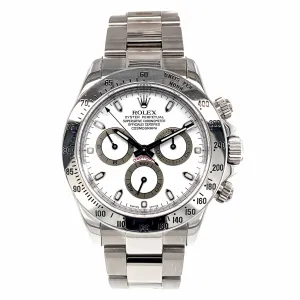 Rolex Daytona White Dial Chronograph 116520 - Pre-Owned