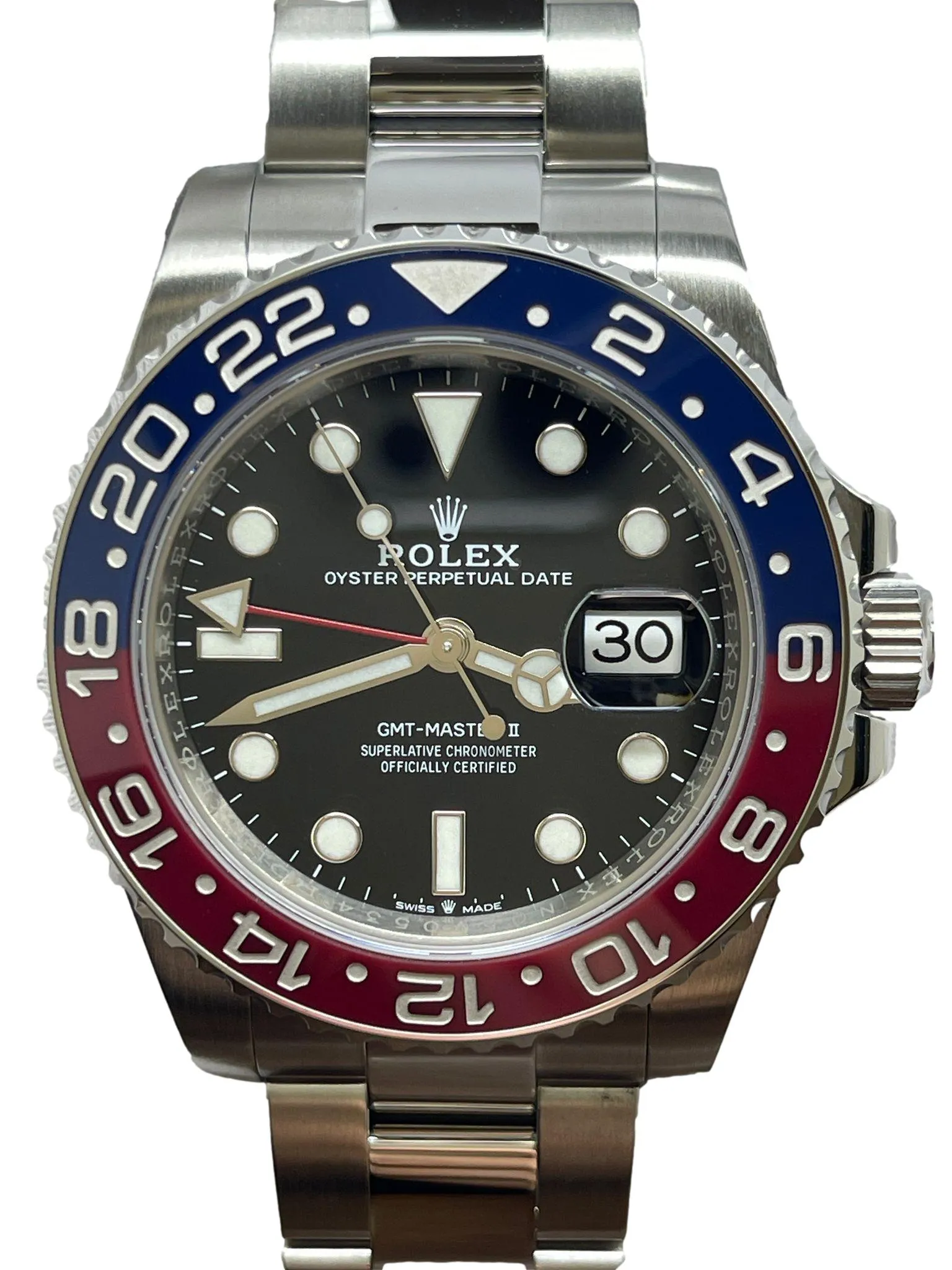 Rolex GMT Pepsi 126710BLRO Black Dial Automatic Men's Watch