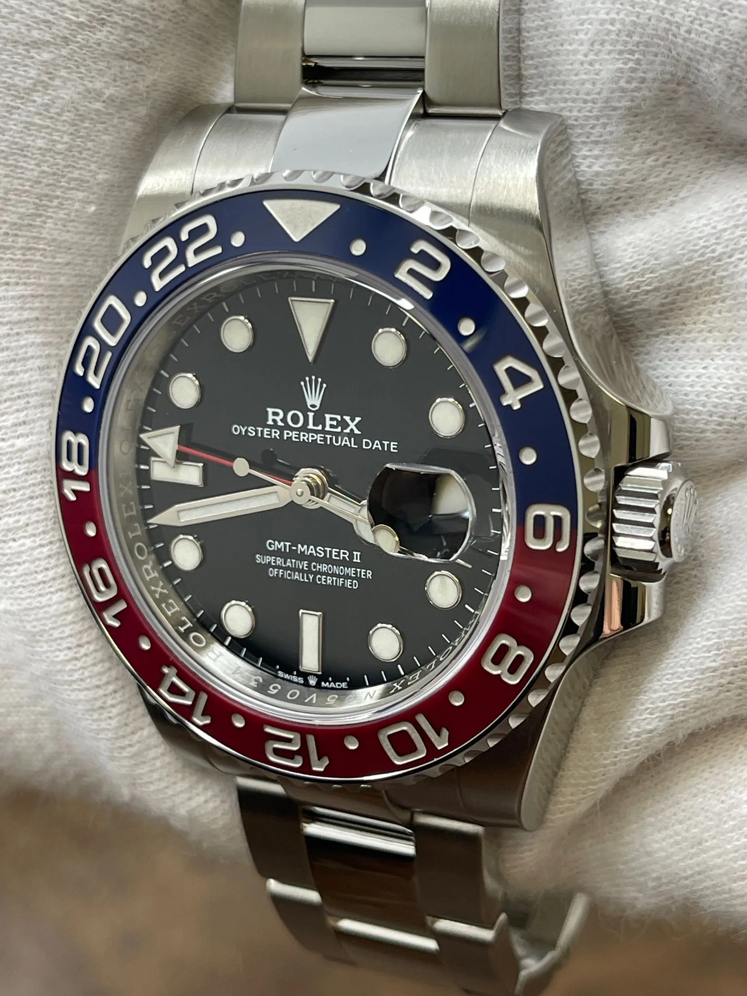 Rolex GMT Pepsi 126710BLRO Black Dial Automatic Men's Watch
