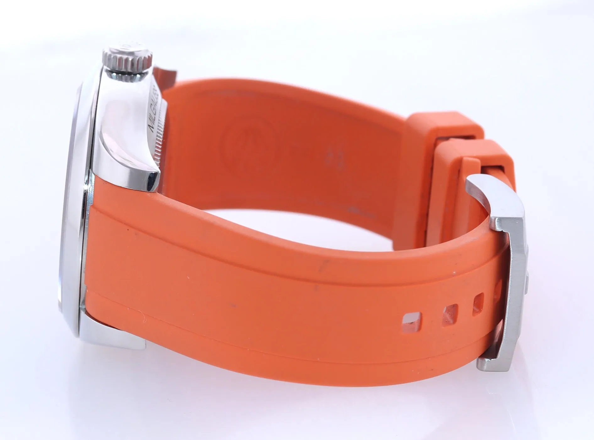 Rolex Milgauss 116400 White Orange 40mm Steel Anti-Magnetic Watch Box