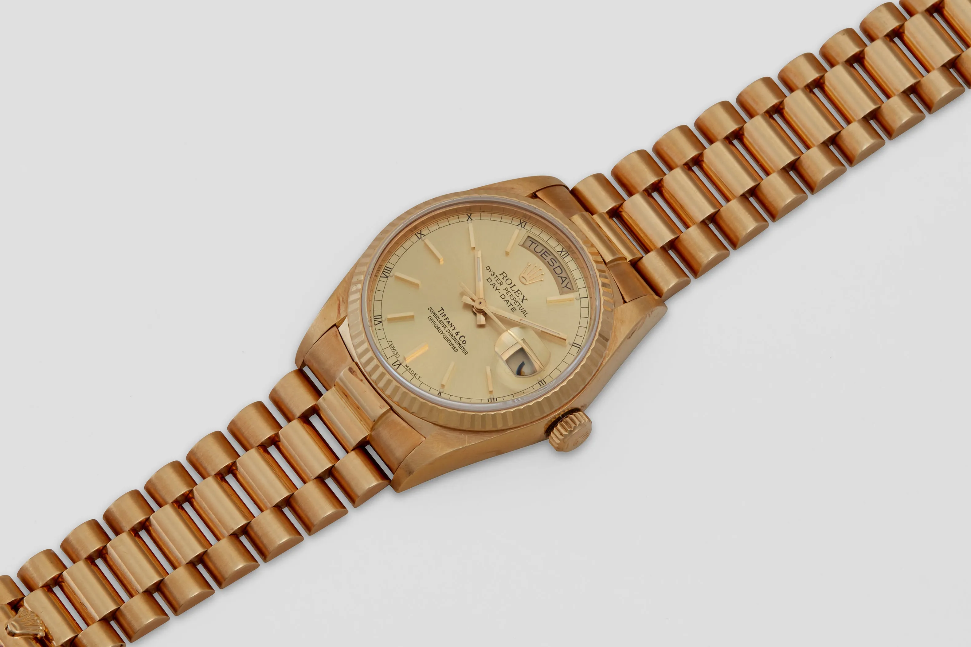 Rolex Oyster Perpetual Day Date "President" Tiffany & Co. Dial 1986
