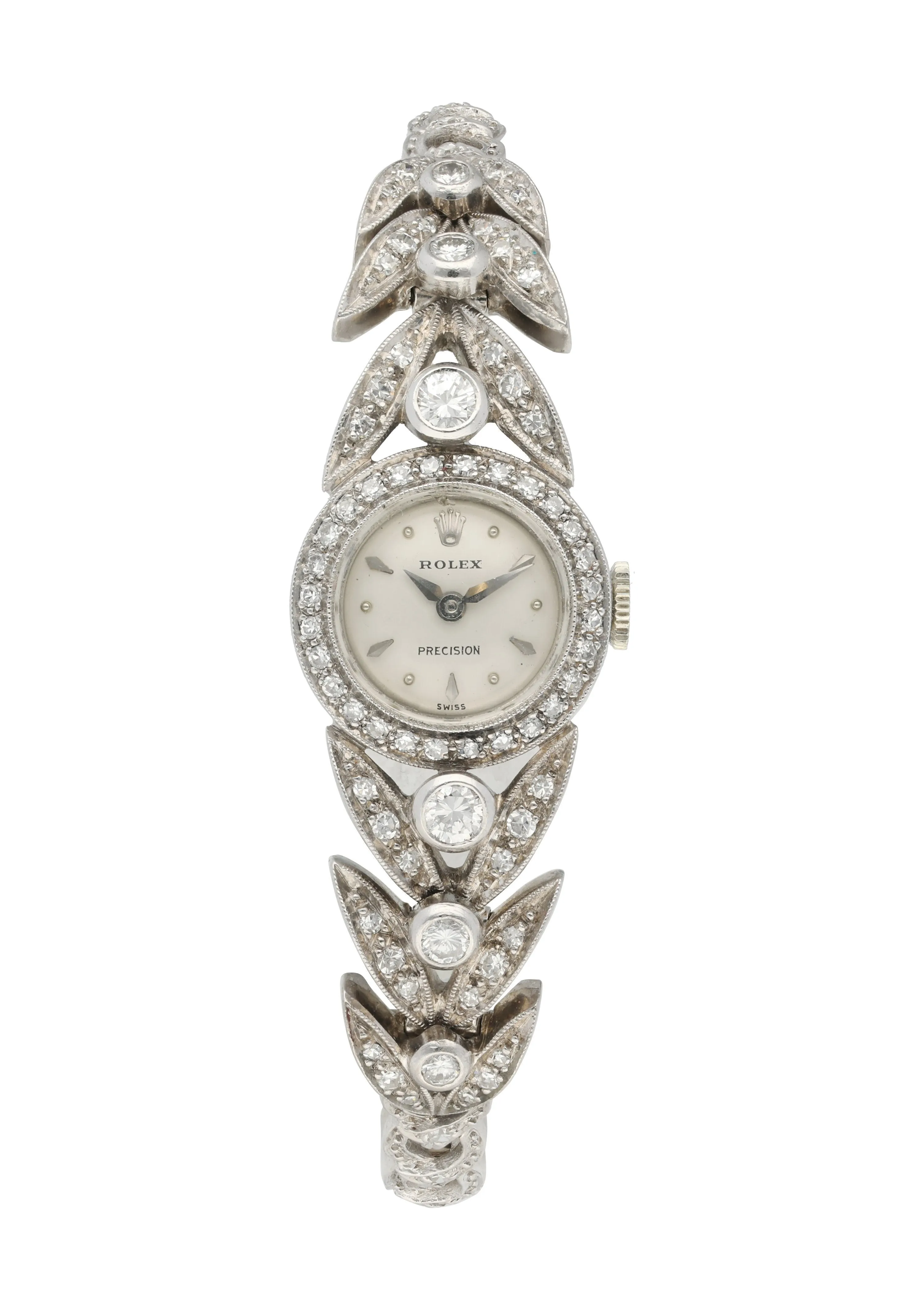 Rolex Precision Vintage Diamond Ladies Watch