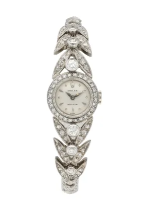 Rolex Precision Vintage Diamond Ladies Watch