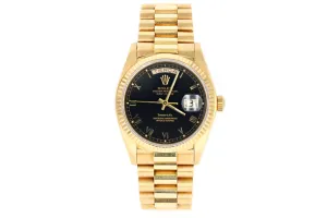Rolex President 18038 Tiffany & Co. Black Dial