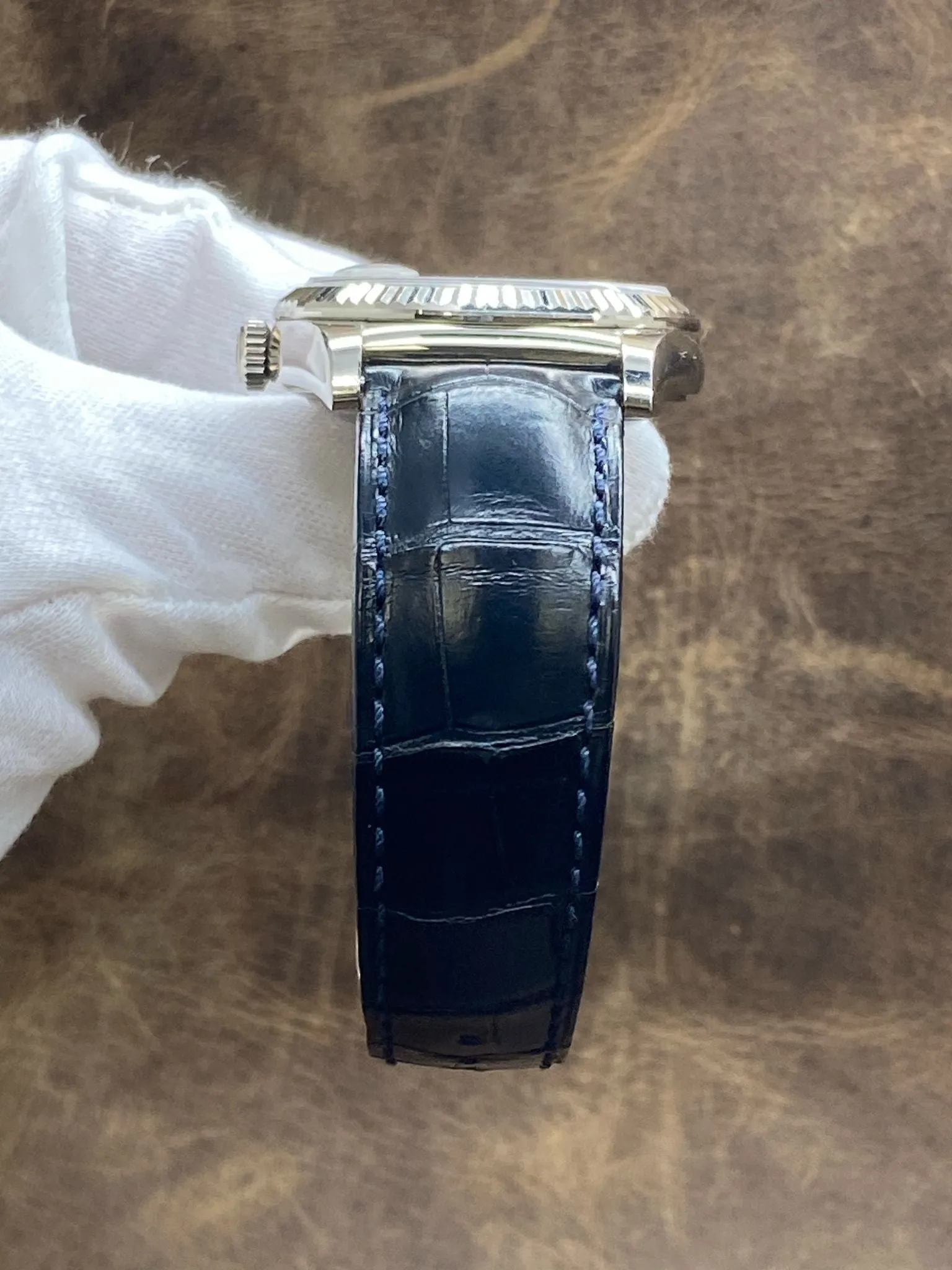 Rolex President Day Date 36mm 118139 Silver Diamond Dial Automatic Men's Watch