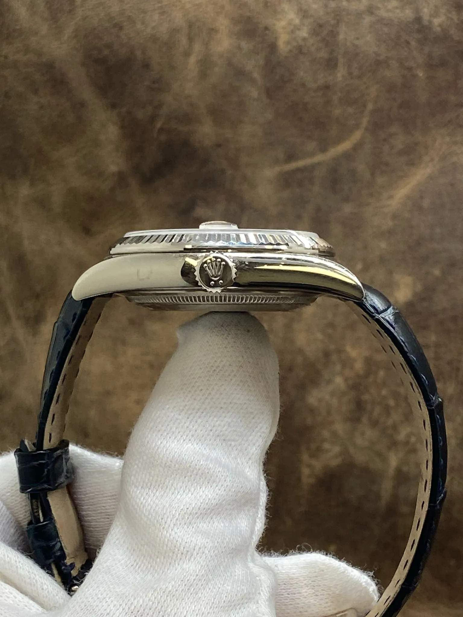 Rolex President Day Date 36mm 118139 Silver Diamond Dial Automatic Men's Watch
