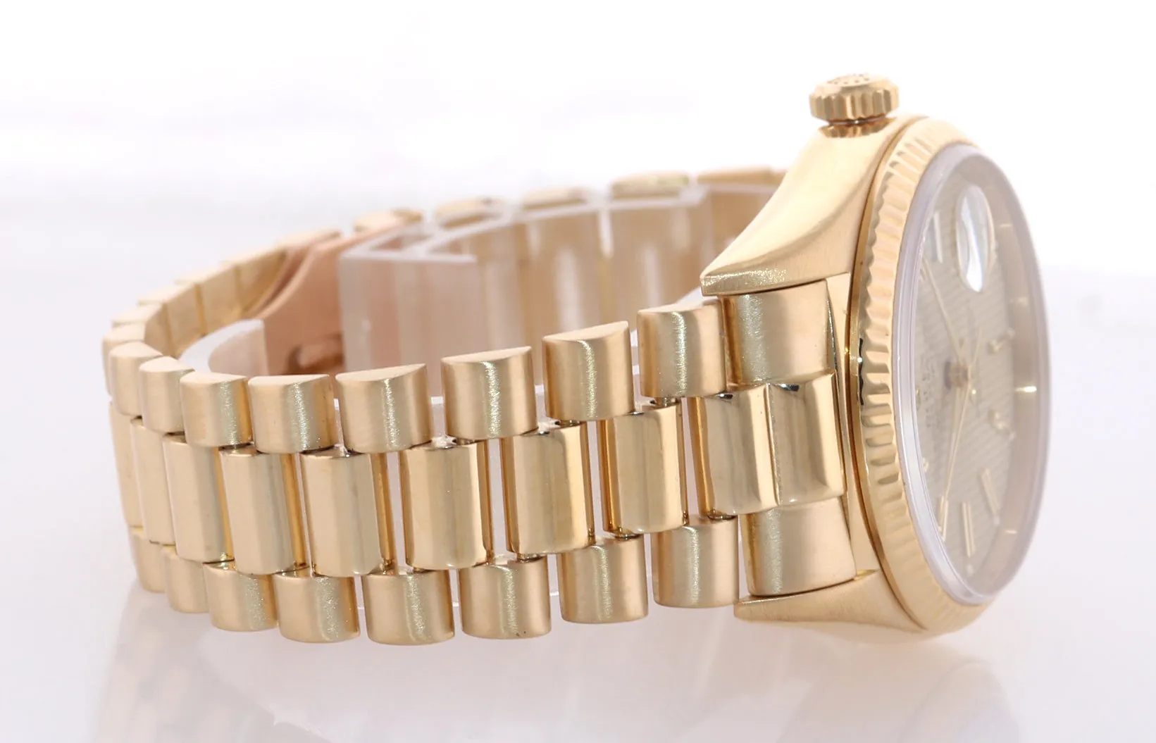 Rolex President Day Date Champagne Tapestry 18038 Quick Yellow Gold Watch Box