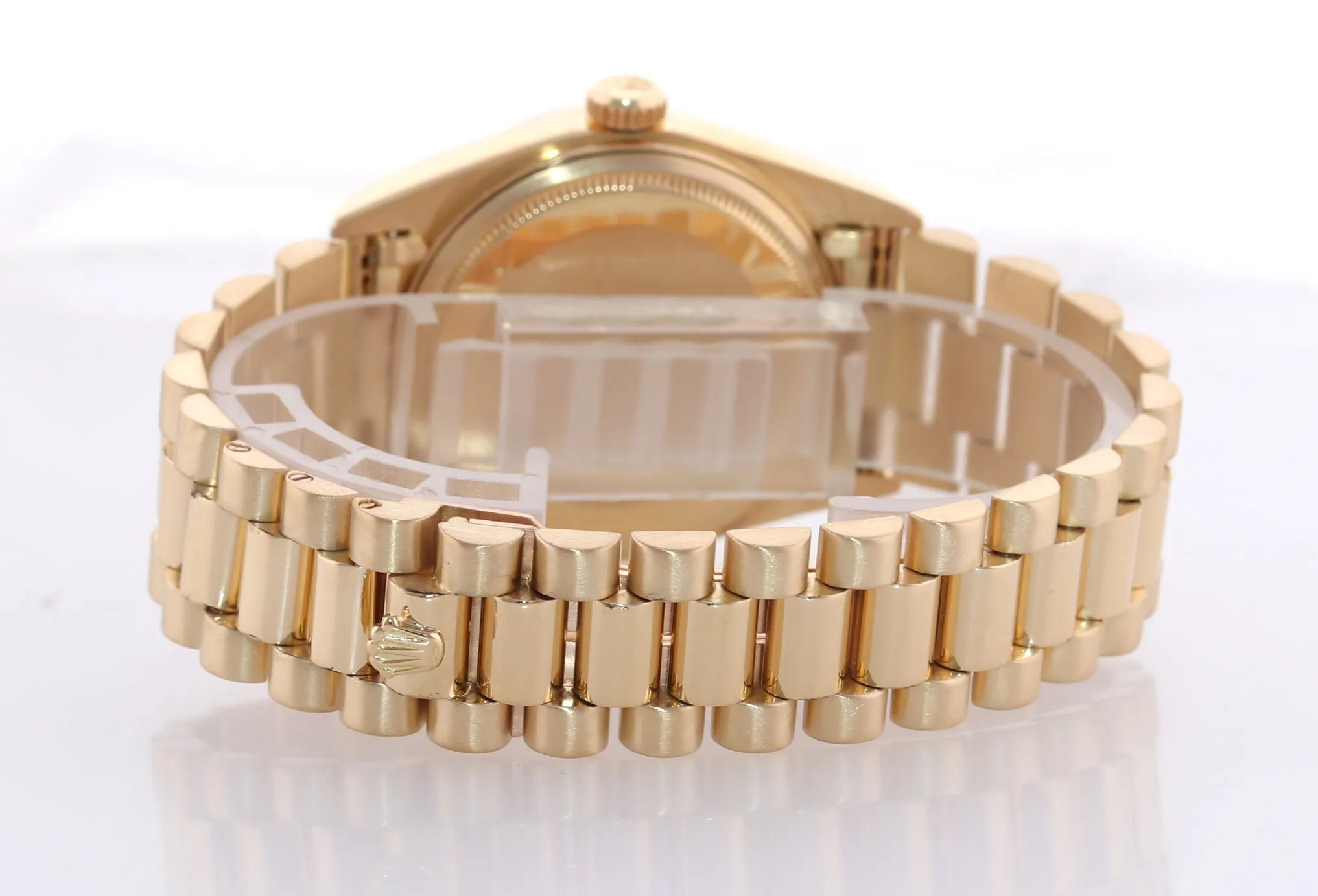Rolex President Day Date Champagne Tapestry 18038 Quick Yellow Gold Watch Box