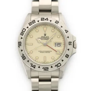 Rolex Steel Explorer II Cream Dial Watch Ref. 16550