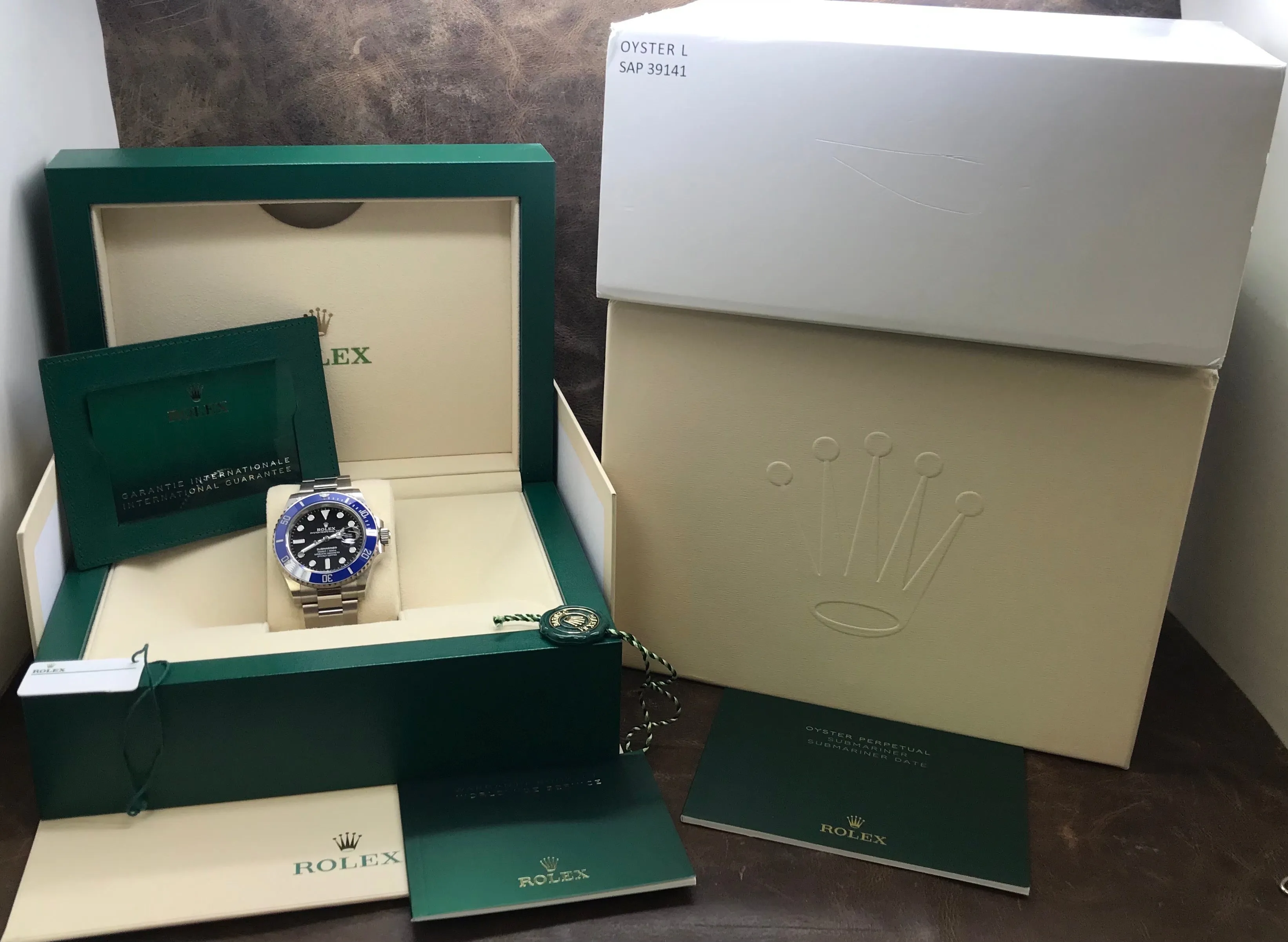 Rolex Submariner 18K White Gold 126619LB Black Dial Automatic Men's Watch