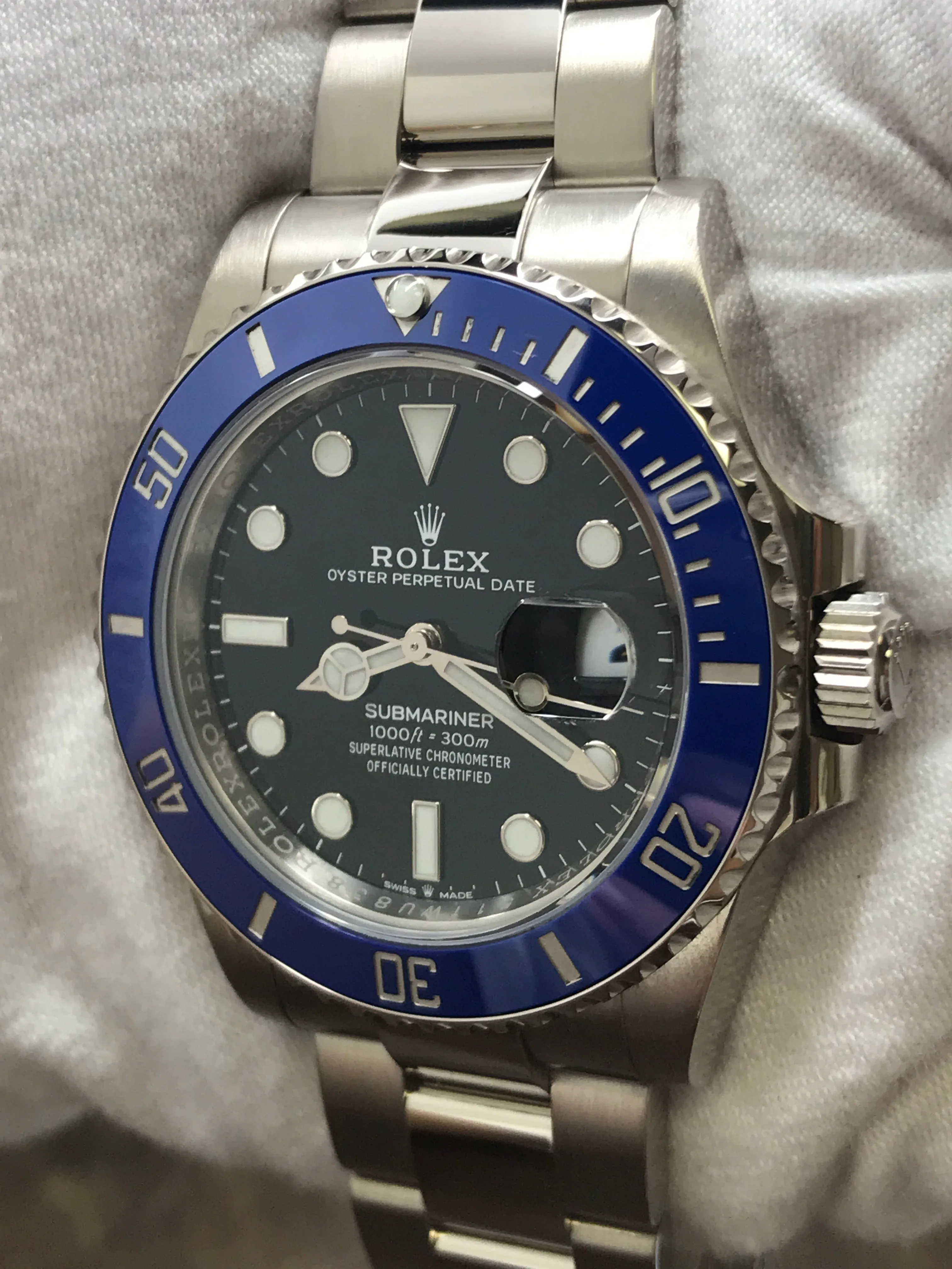 Rolex Submariner 18K White Gold 126619LB Black Dial Automatic Men's Watch