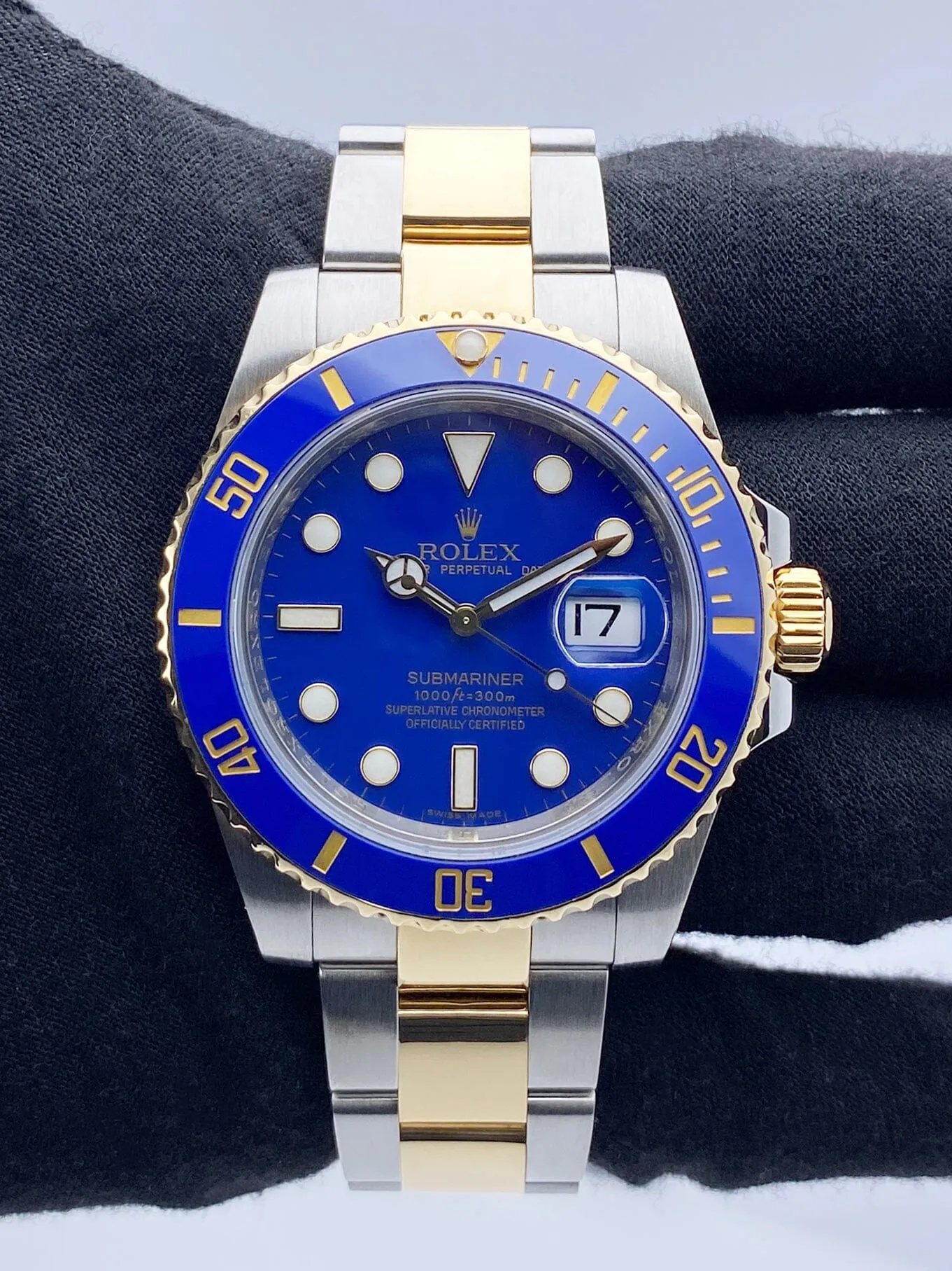 Rolex Submariner Date 116613 Blue Dial Mens Watch