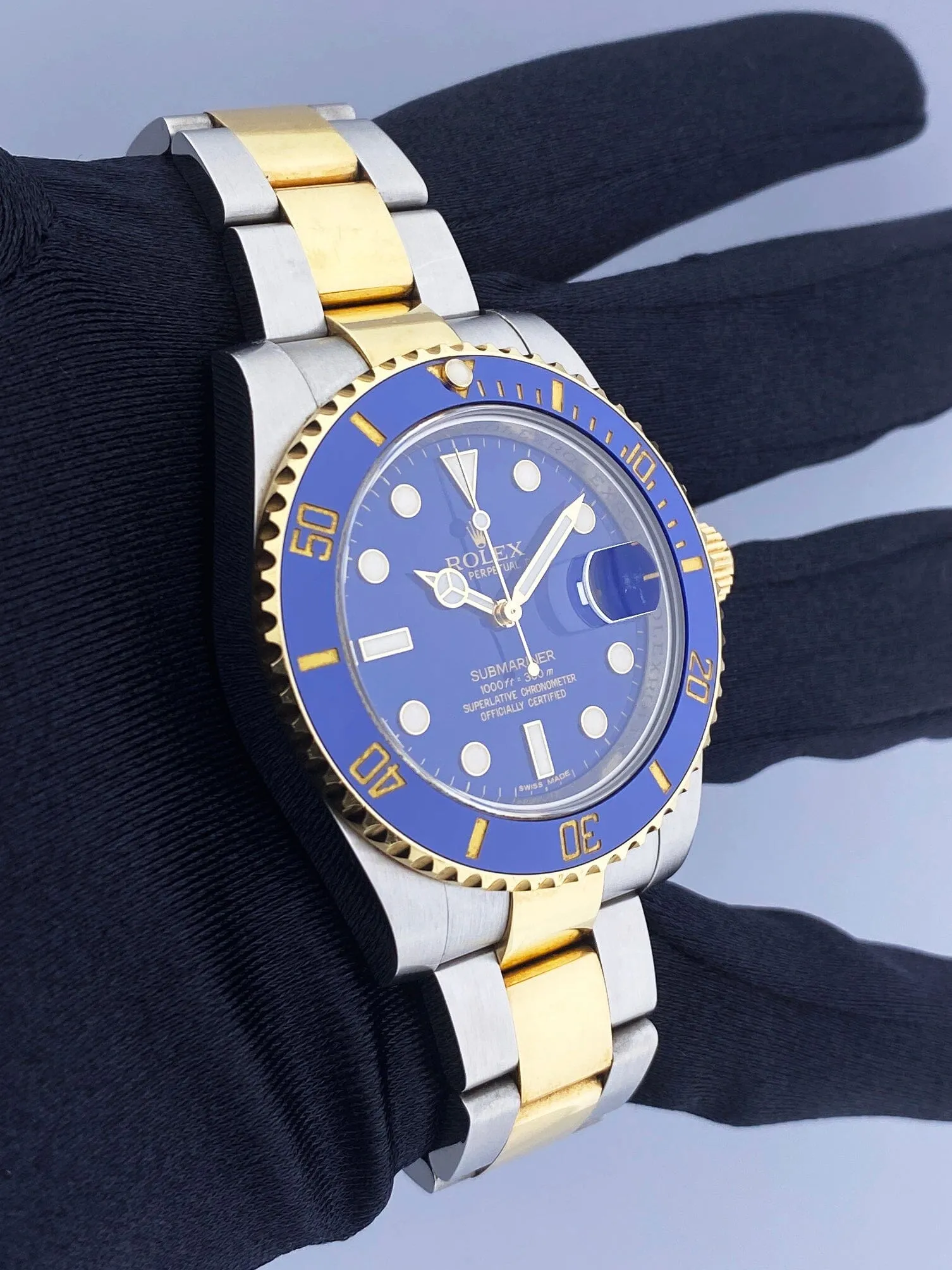 Rolex Submariner Date 116613LB Blue Dial Mens Watch Box & Papers