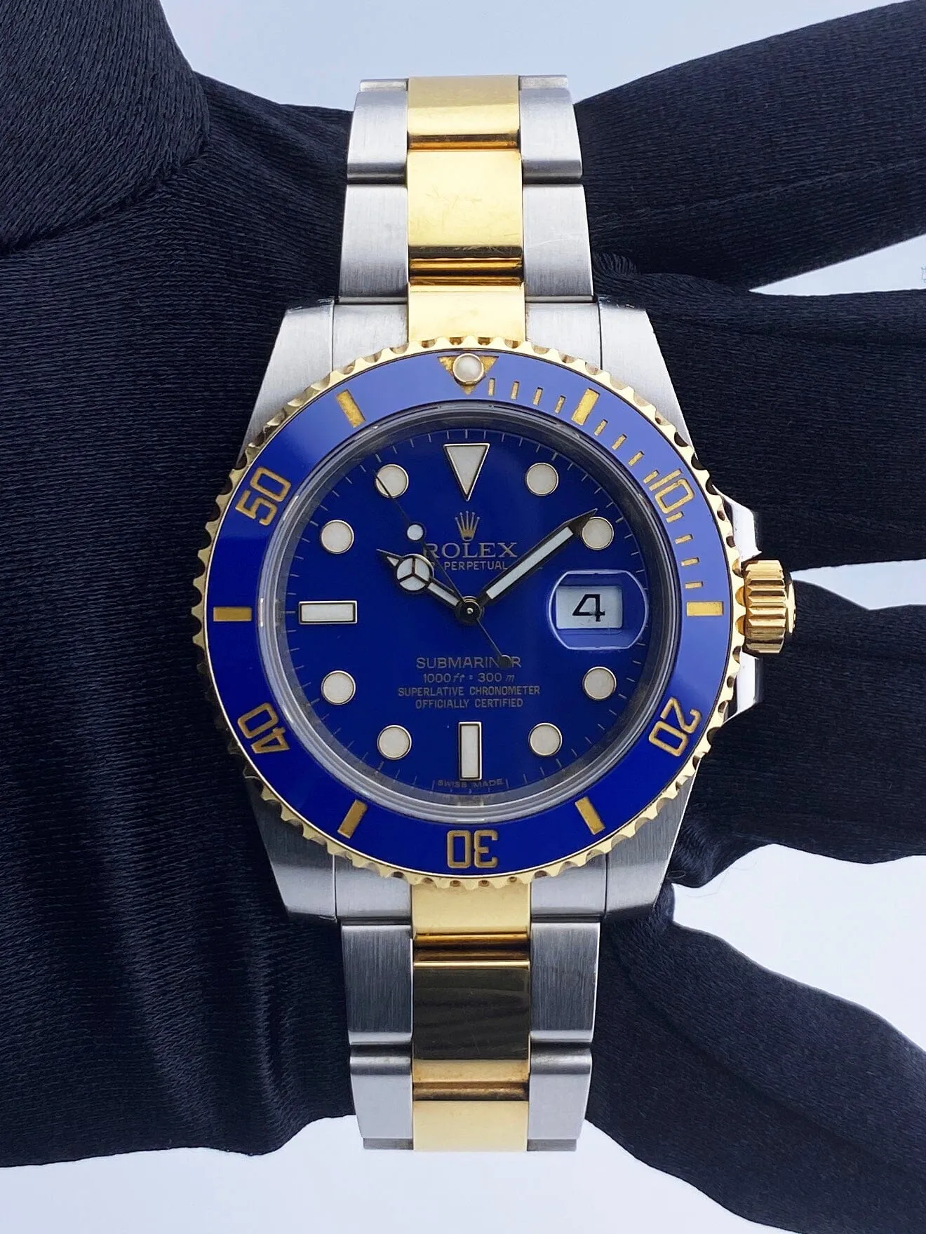 Rolex Submariner Date 116613LB Blue Dial Mens Watch Box & Papers